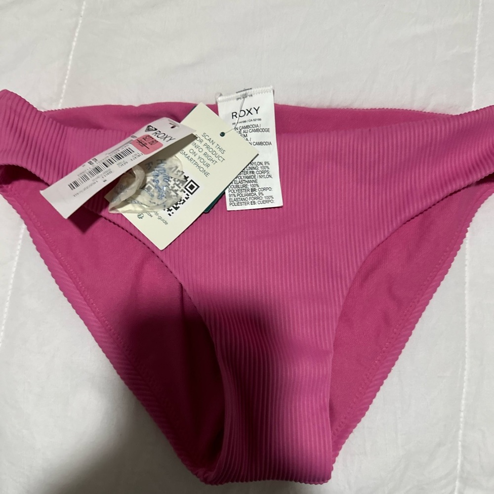 full coverage pink ribbed bottoms
